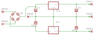 Power supply schematic (Eagle)